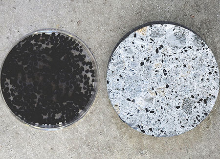 コンクリート内部にCO2を固定してカーボンネガティブを実現する「バイオ炭コンクリート」